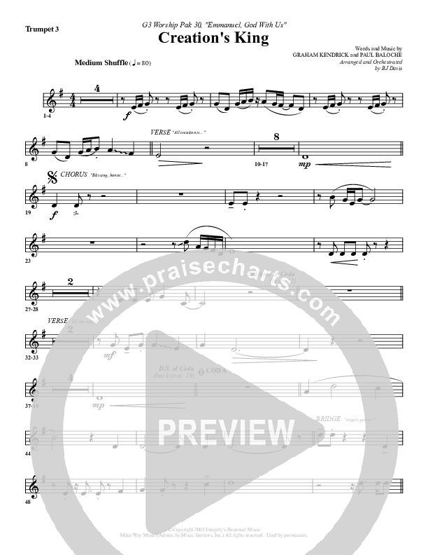 Creation's King Trumpet 3 (G3 Worship)