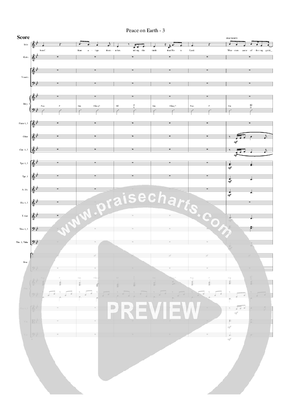 Peace On Earth Conductor's Score (G3 Worship)