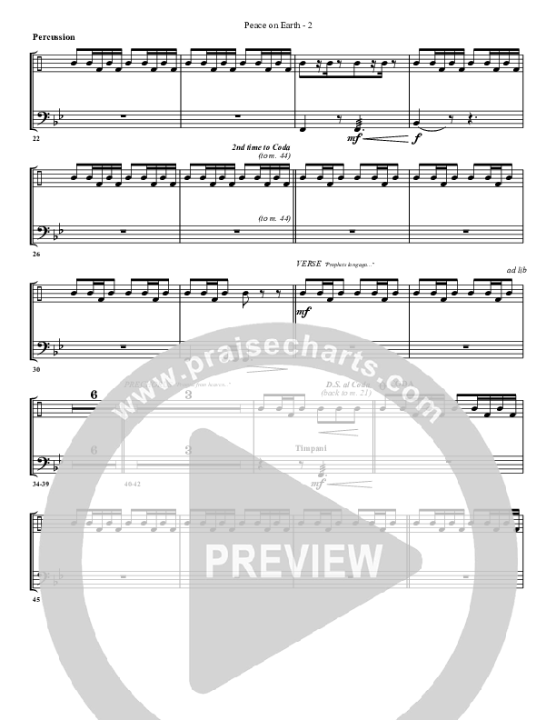 Peace On Earth Percussion (G3 Worship)