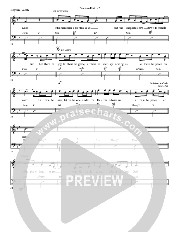 Peace On Earth Rhythm/Vocal (G3 Worship)