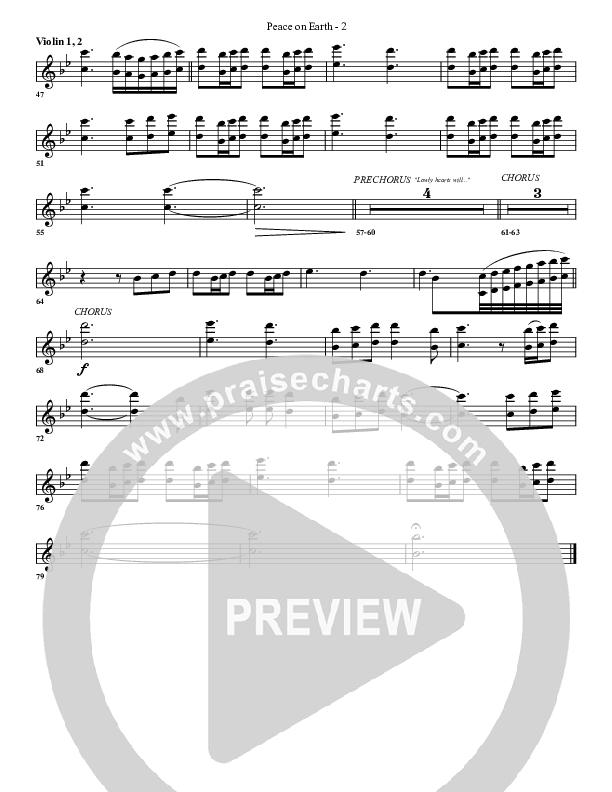 Peace On Earth Violin 1/2 (G3 Worship)