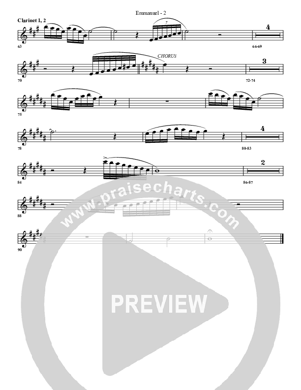 Emmanuel Clarinet 1/2 (G3 Worship)