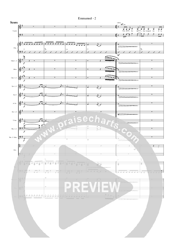 Emmanuel Conductor's Score (G3 Worship)