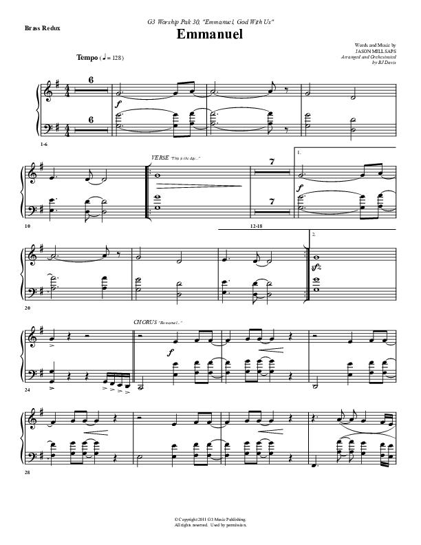 Emmanuel Synth Brass (G3 Worship)