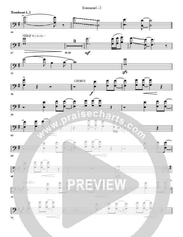 Emmanuel Trombone 1/2 (G3 Worship)