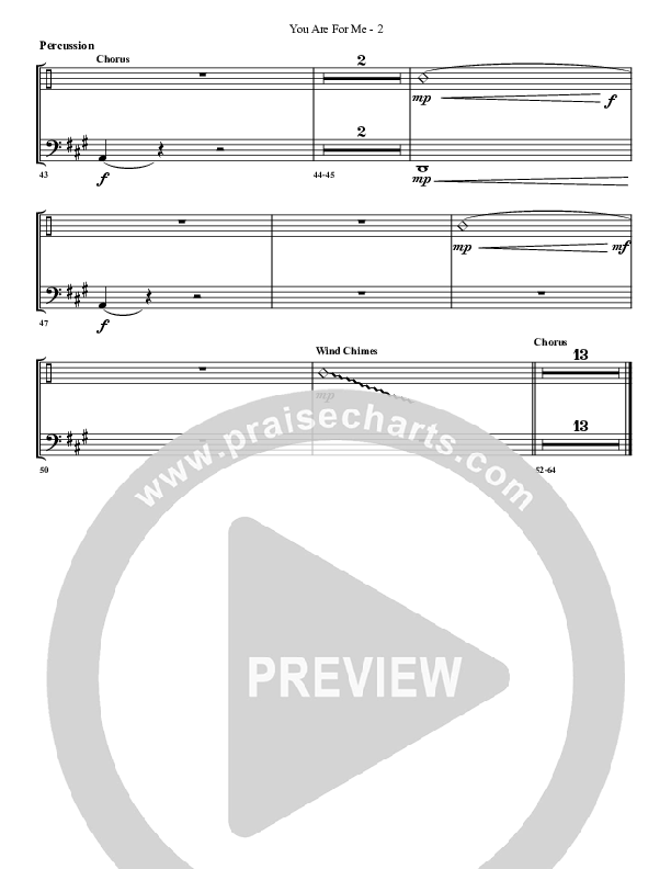 You Are For Me Percussion (G3 Worship)