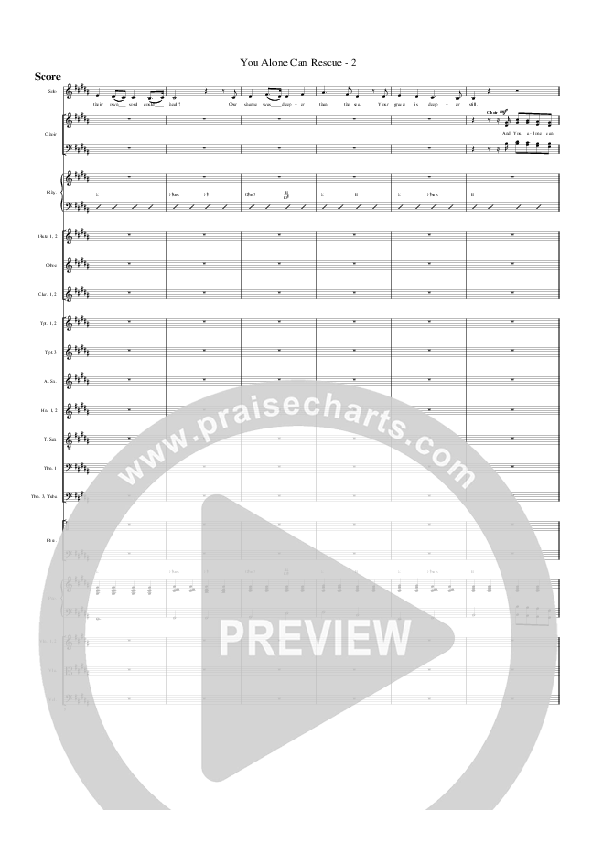 You Alone Can Rescue Orchestration (G3 Worship)