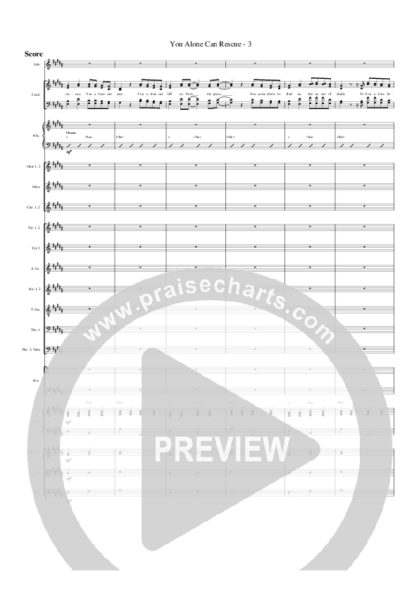 You Alone Can Rescue Orchestration (G3 Worship)