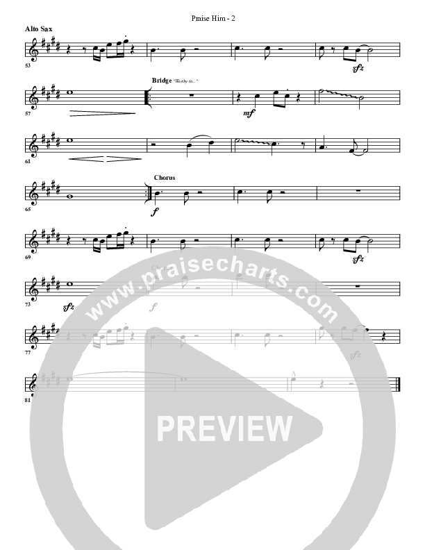 Praise Him Alto Sax (G3 Worship)