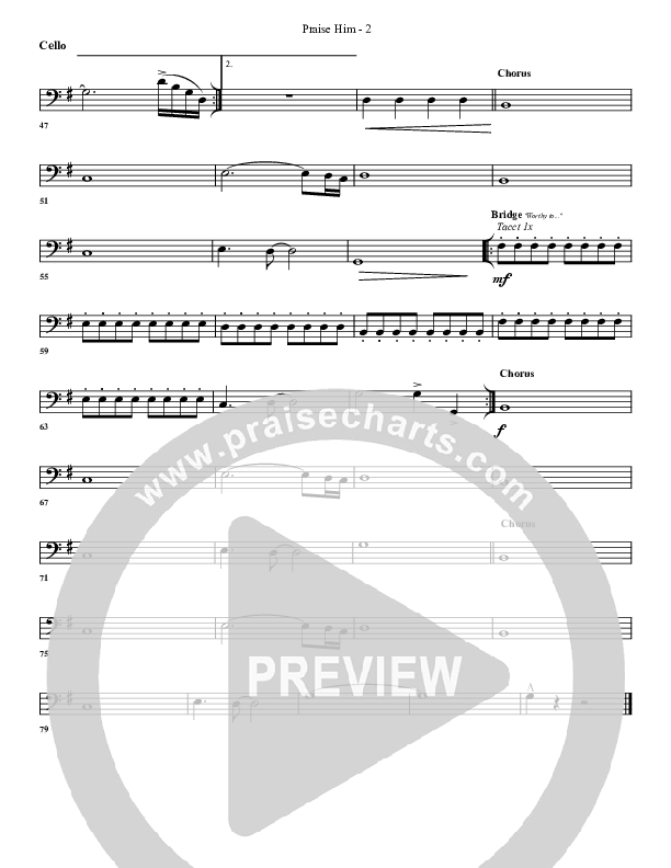 Praise Him Cello (G3 Worship)