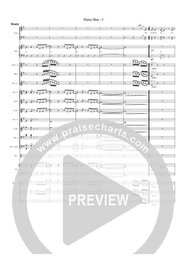 Praise Him Conductor's Score (G3 Worship)