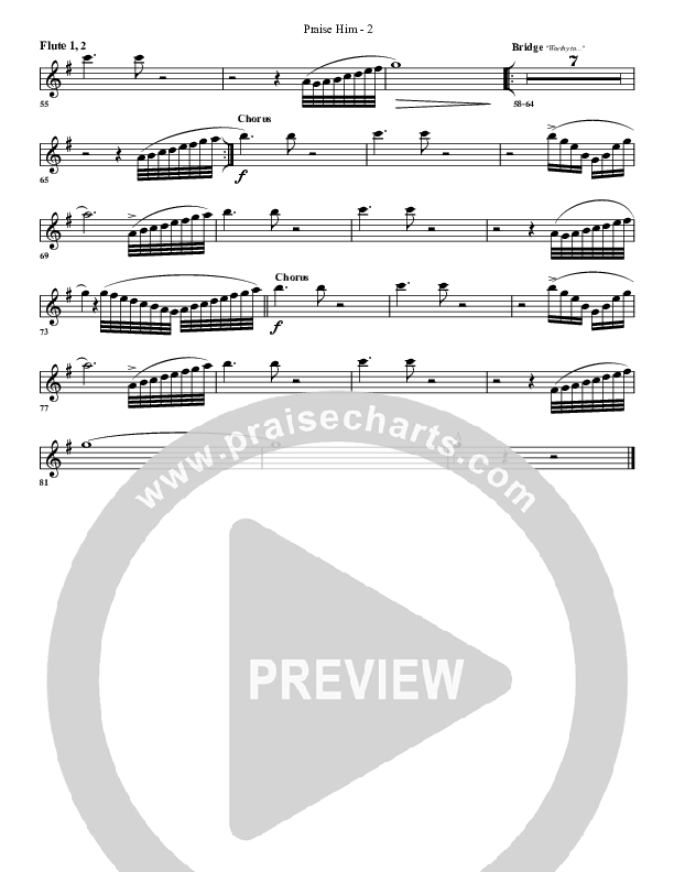 Praise Him Flute 1/2 (G3 Worship)
