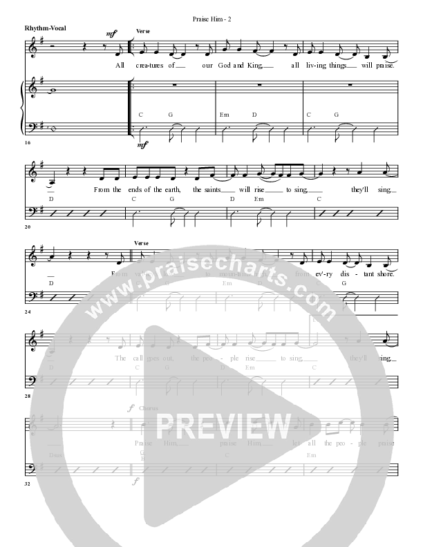 Praise Him Rhythm/Vocal (G3 Worship)