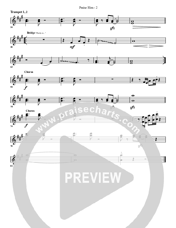 Praise Him Trumpet 1,2 (G3 Worship)