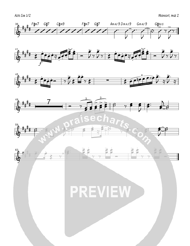 Midnight (Instrumental) Alto Sax 1/2 (Tom Payne)