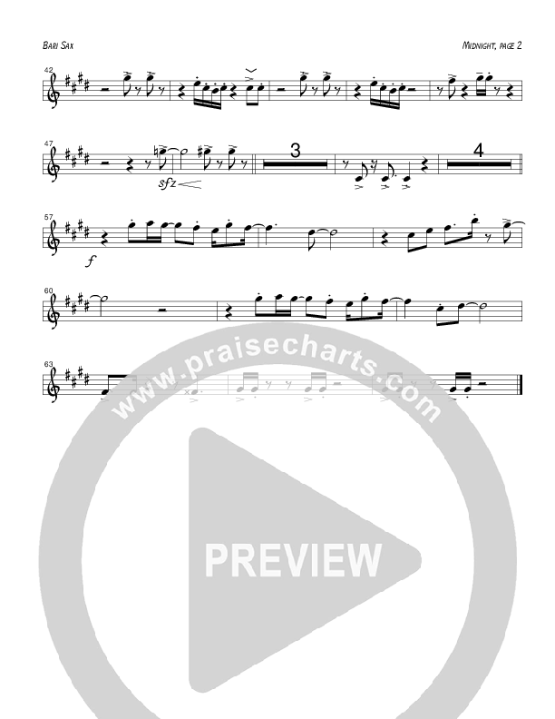 Midnight (Instrumental) Bari Sax (Tom Payne)