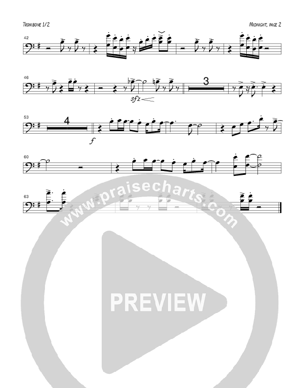 Midnight (Instrumental) Trombone 1/2 (Tom Payne)