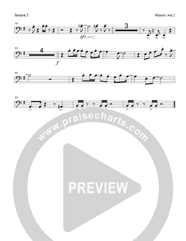 Midnight (Instrumental) Trombone 3 (Tom Payne)
