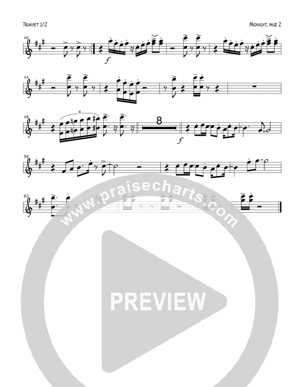 Midnight (Instrumental) Trumpet 1,2 (Tom Payne)