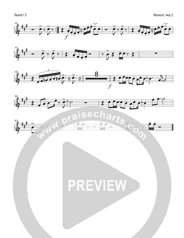 Midnight (Instrumental) Trumpet 3 (Tom Payne)