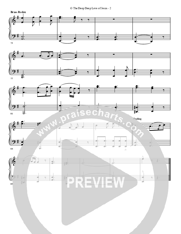 O The Deep Deep Love Of Jesus Synth Brass (G3 Worship)