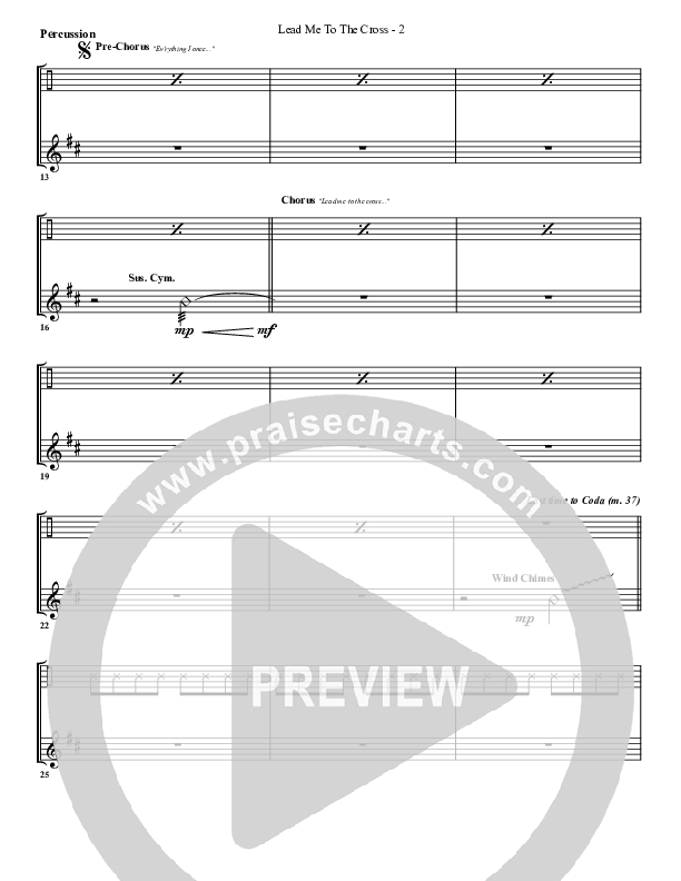 Lead Me To The Cross Percussion (G3 Worship)