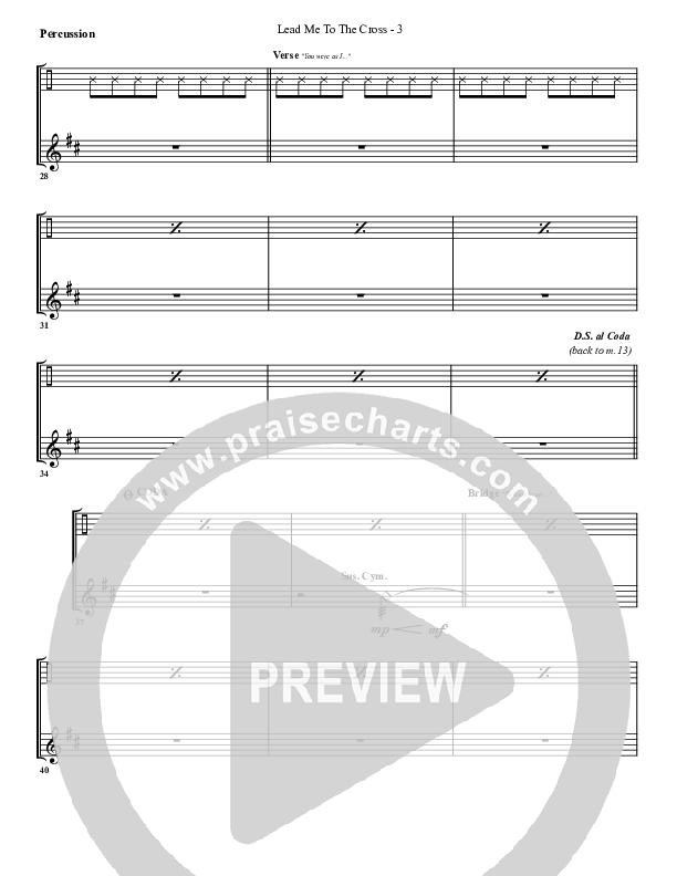 Lead Me To The Cross Percussion (G3 Worship)