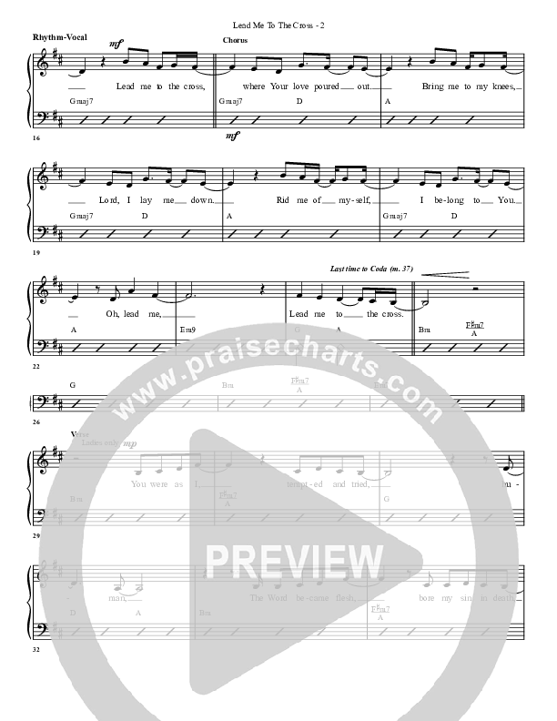 Lead Me To The Cross Rhythm/Vocal (G3 Worship)