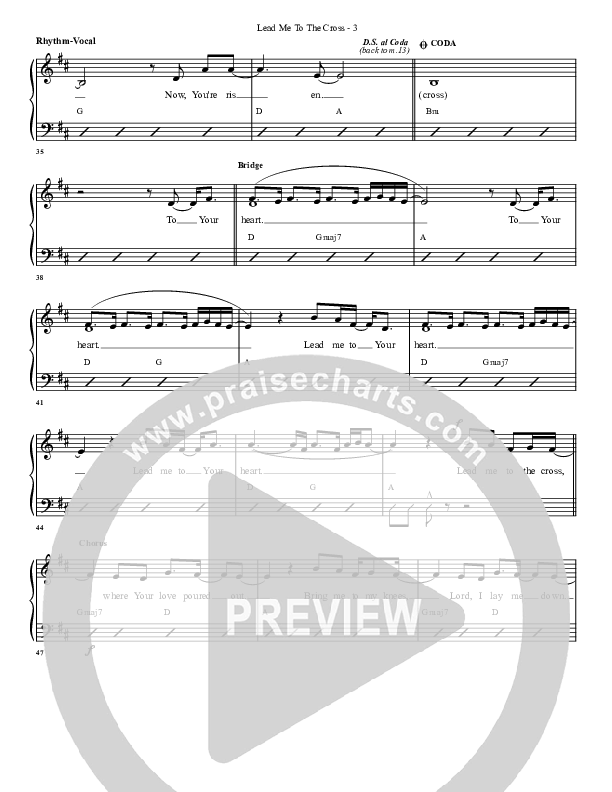 Lead Me To The Cross Rhythm/Vocal (G3 Worship)