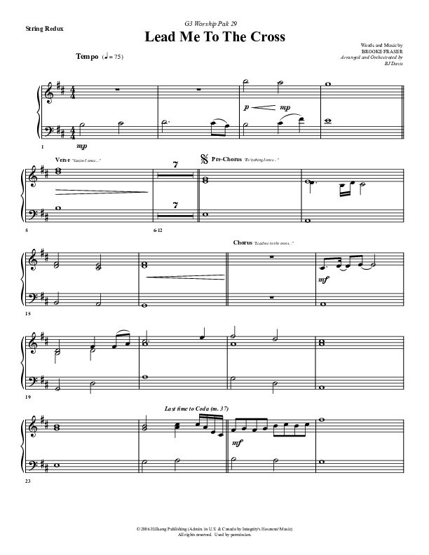 Lead Me To The Cross Synth Strings (G3 Worship)