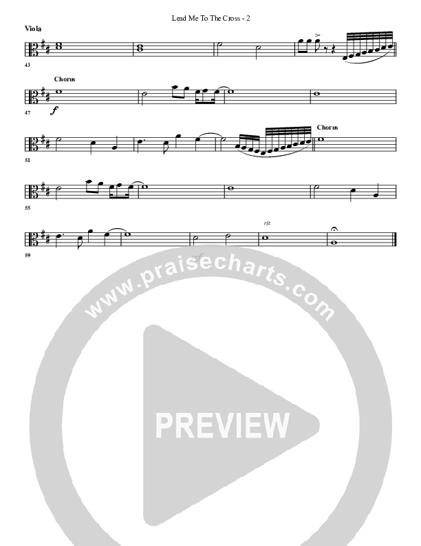 Lead Me To The Cross Viola (G3 Worship)