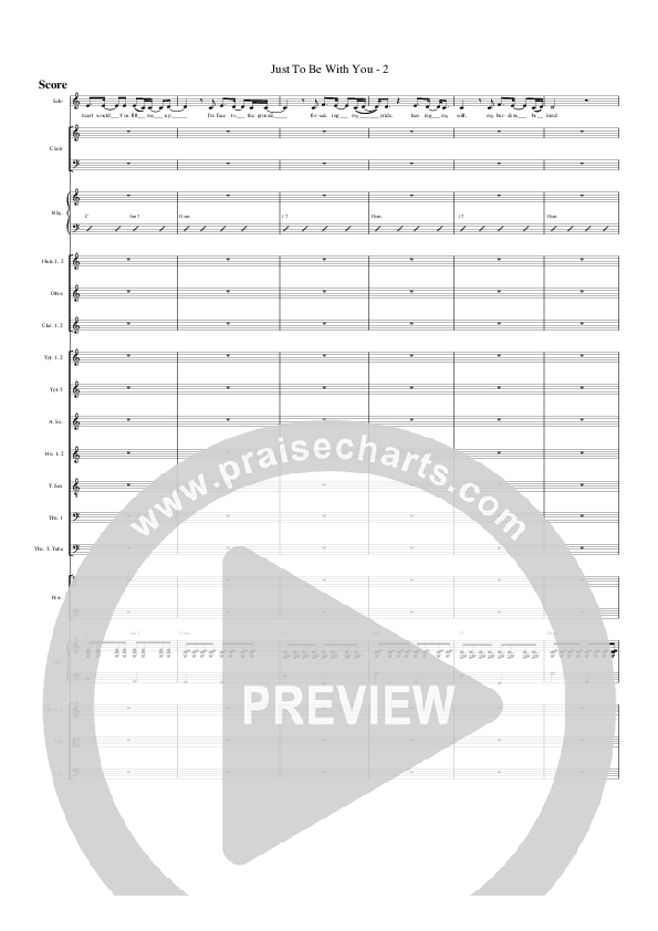 Just To Be With You Orchestration (G3 Worship)