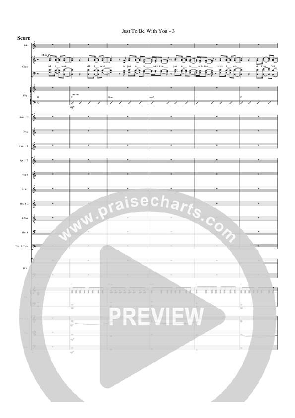 Just To Be With You Orchestration (G3 Worship)