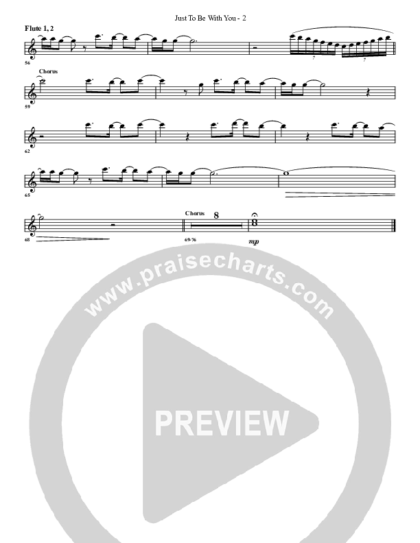 Just To Be With You Flute 1/2 (G3 Worship)