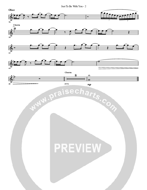 Just To Be With You Oboe (G3 Worship)