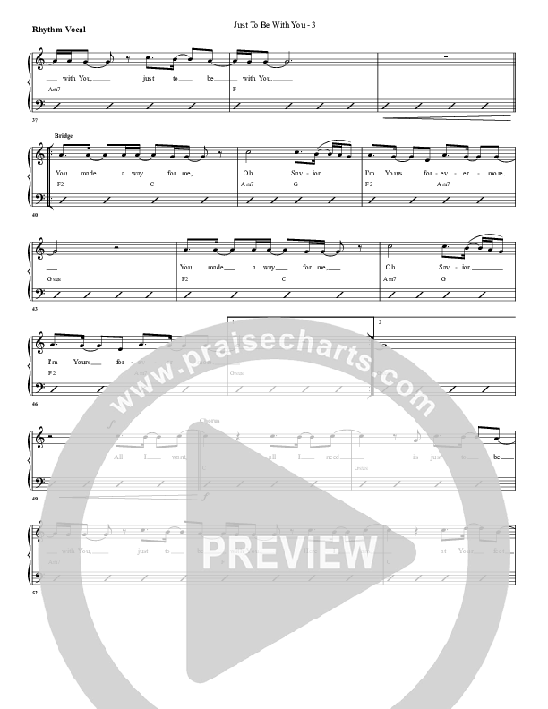 Just To Be With You Rhythm/Vocal (G3 Worship)