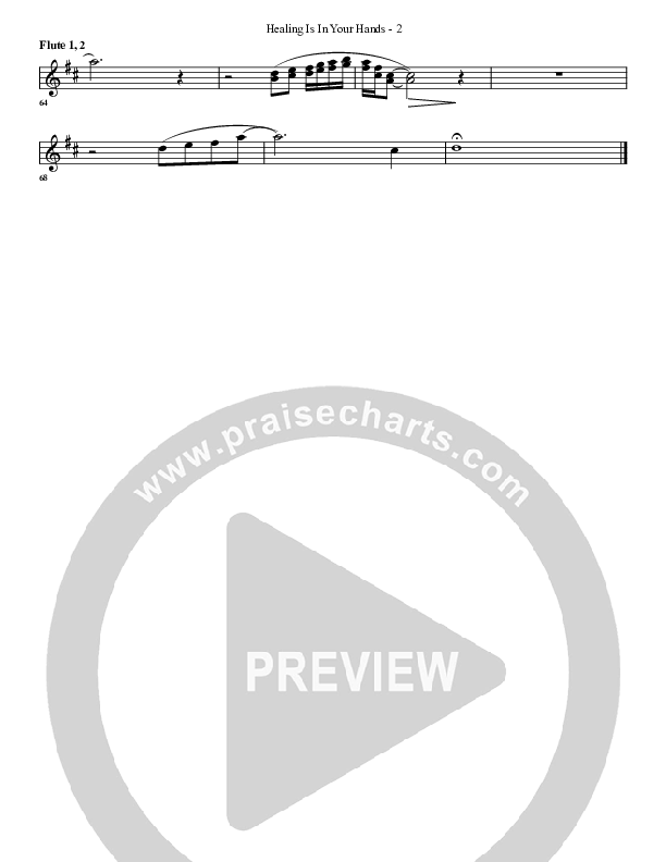 Healing Is In Your Hands Flute 1/2 (G3 Worship)