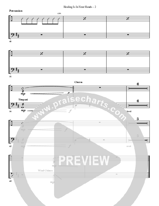 Healing Is In Your Hands Percussion (G3 Worship)