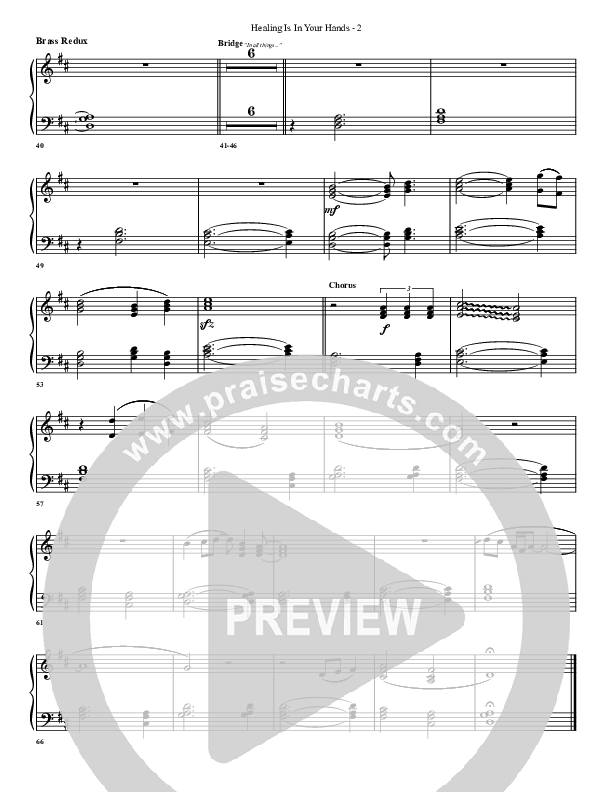 Healing Is In Your Hands Synth Brass (G3 Worship)
