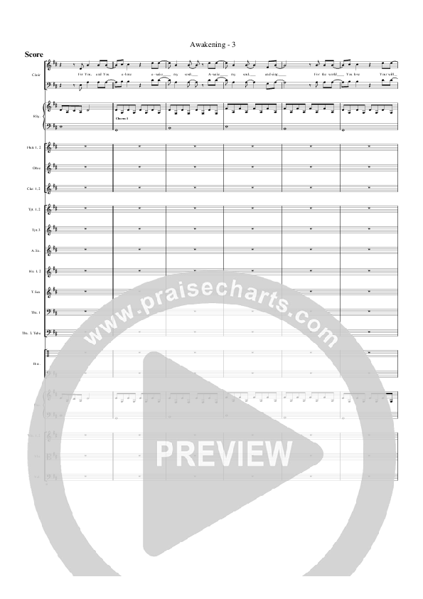 Awakening Conductor's Score (G3 Worship)