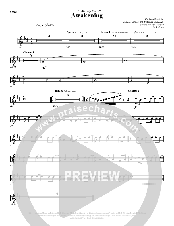 Awakening Oboe (G3 Worship)