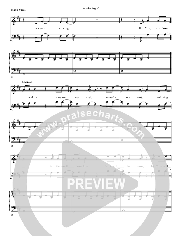 Awakening Lead & Piano (G3 Worship)