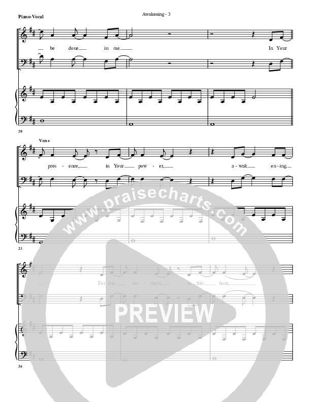 Awakening Lead & Piano (G3 Worship)