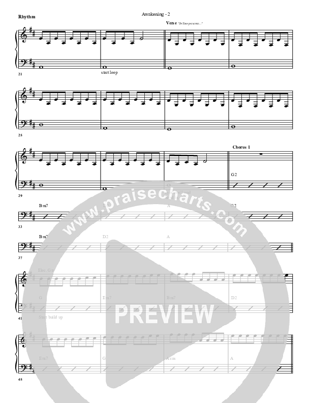 Awakening Rhythm Chart (G3 Worship)