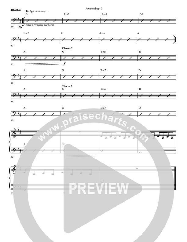 Awakening Rhythm Chart (G3 Worship)