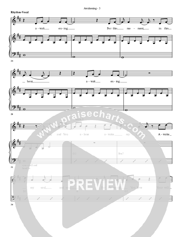Awakening Rhythm/Vocal (G3 Worship)