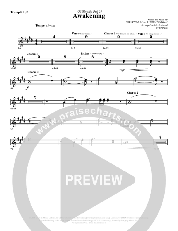 Awakening Trumpet 1,2 (G3 Worship)