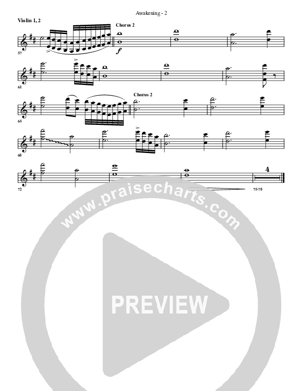 Awakening Violin 1/2 (G3 Worship)
