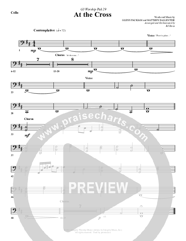 At The Cross Cello (G3 Worship)