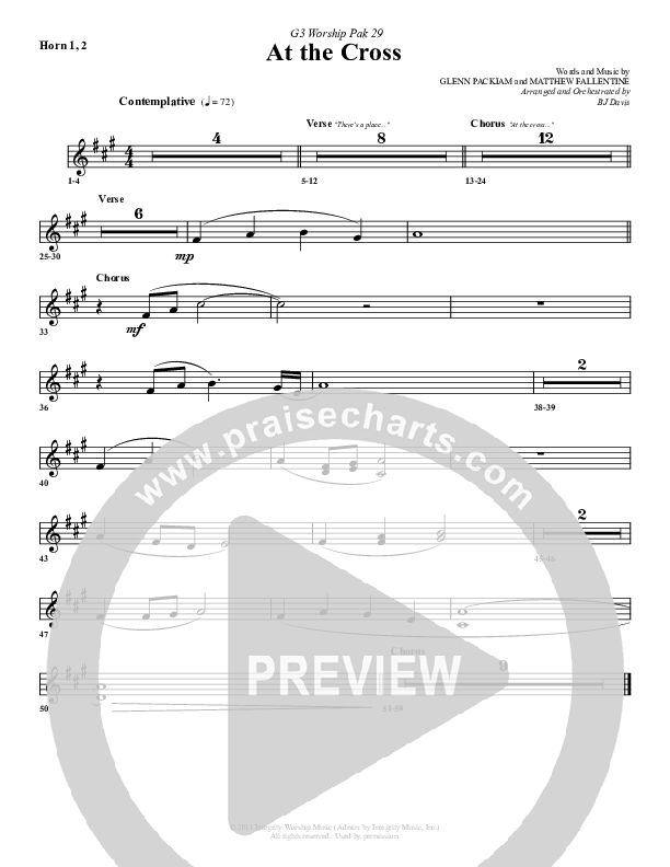 At The Cross French Horn 1/2 (G3 Worship)